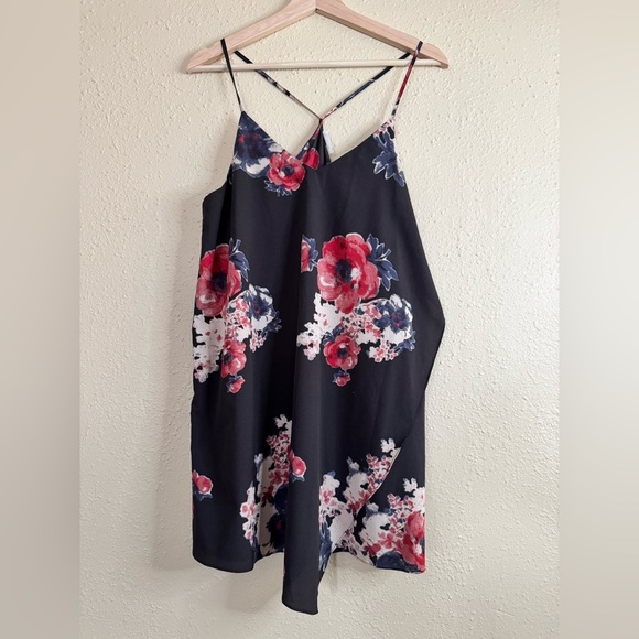 Intimately x Free People | Black Floral Cascades Slip Dress - Size M - Picture 2 of 5